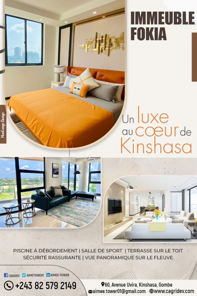 Immeuble Fokia - Appartement - Kinshasa - RD Congo - MonCongo 