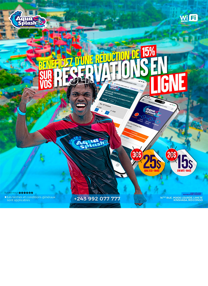 AQUA SPLASH– Kinshasa – RD Congo – MonCongo