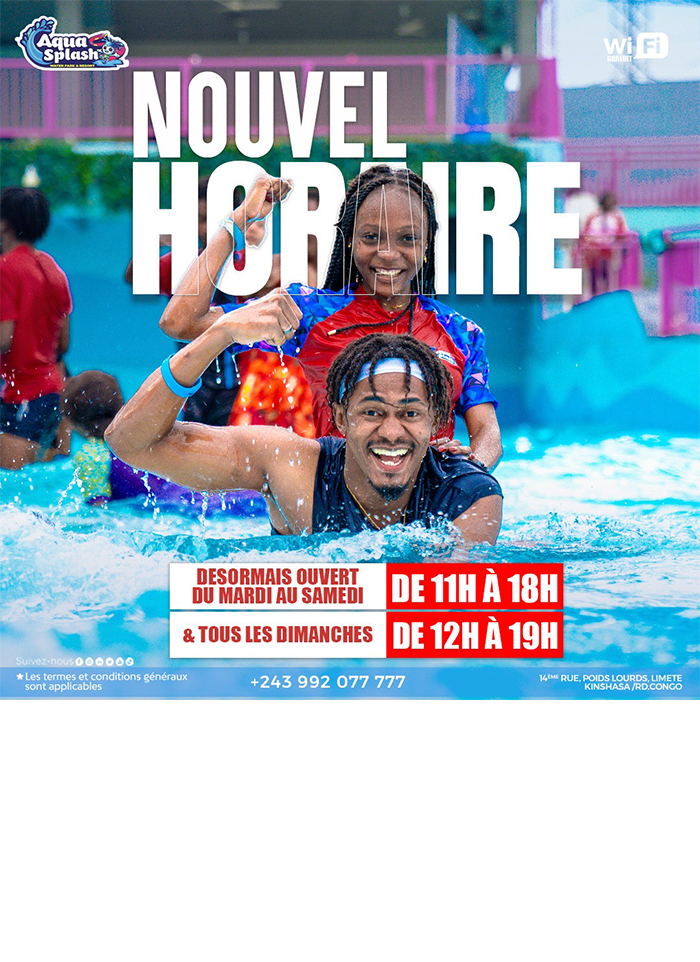 AQUA SPLASH– Kinshasa – RD Congo – MonCongo