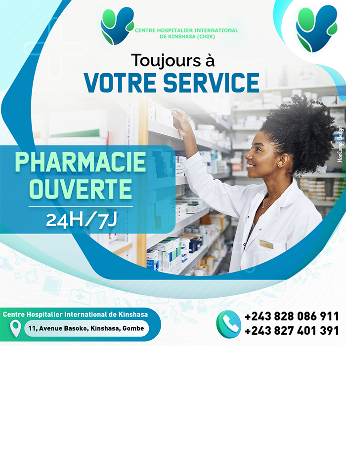 CHIK - CENTRE HOSPITALIER INTERNATIONAL DE KINSHASA – KINSHASA – RD CONGO – MONCONGO 