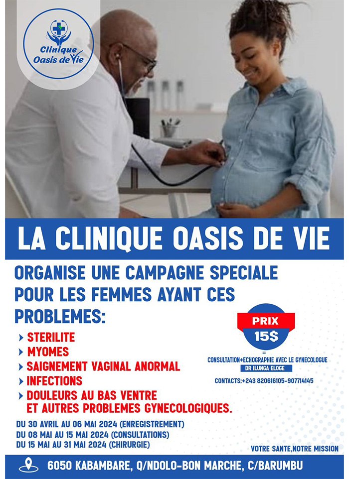 Clinique Oasis De Vie – Kinshasa – RD Congo – MonCongo 