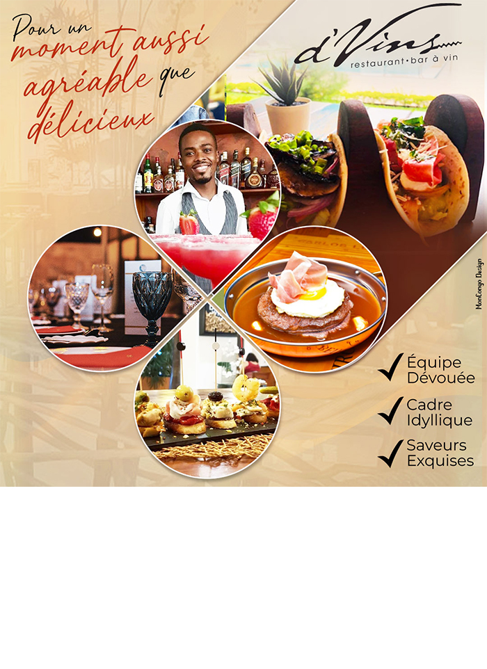 d’Vins - Restaurant - Lounge - Cuisine - Kinshasa - RD Congo - MonCongo