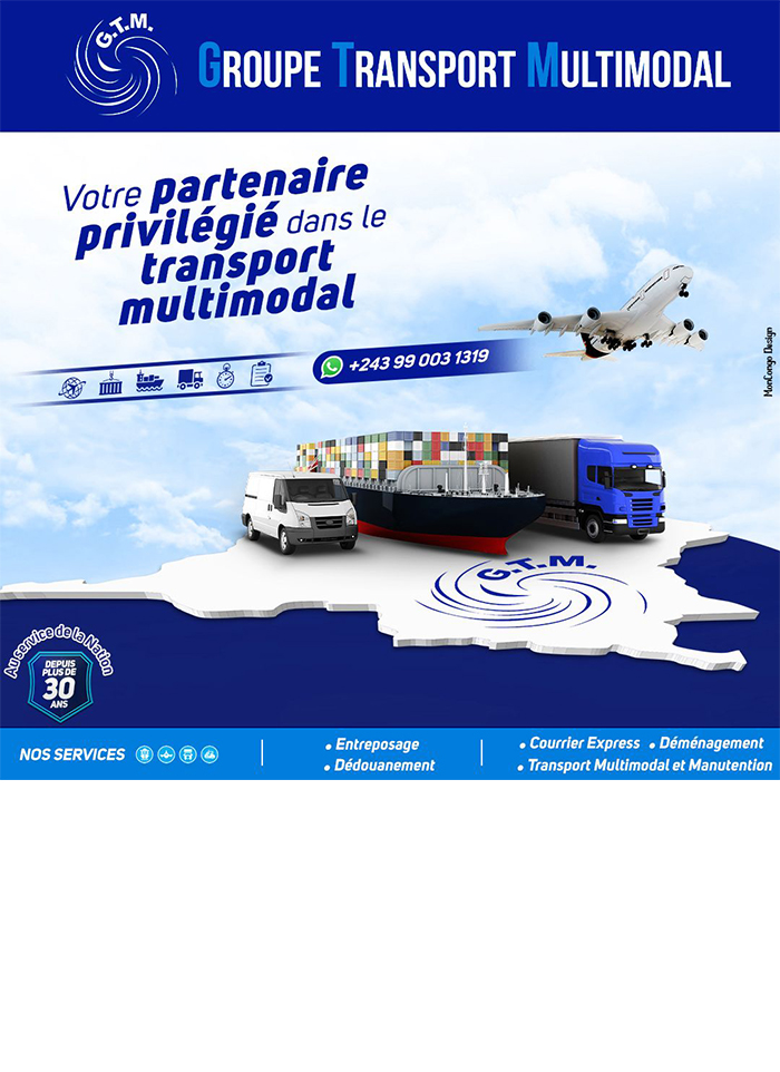 GROUPE TRANSPORT MULTIMODAL (G.T.M.) – Transport - Partenaire - Cargo - Kinshasa – RD Congo - MonCongo