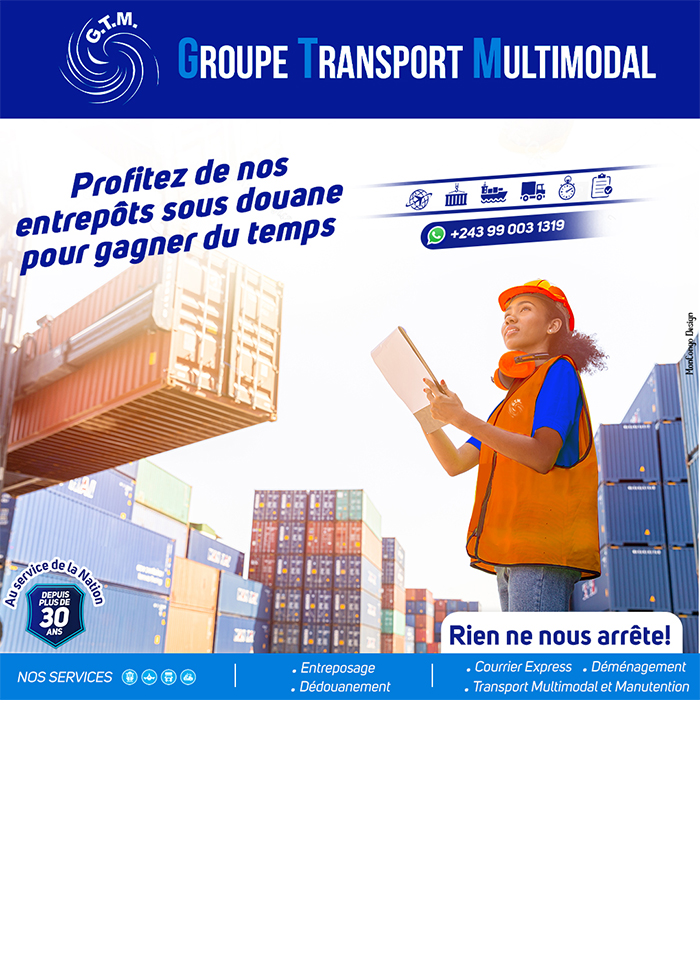 GROUPE TRANSPORT MULTIMODAL (G.T.M.) – Transport - Partenaire - Cargo - Kinshasa – RD Congo - MonCongo