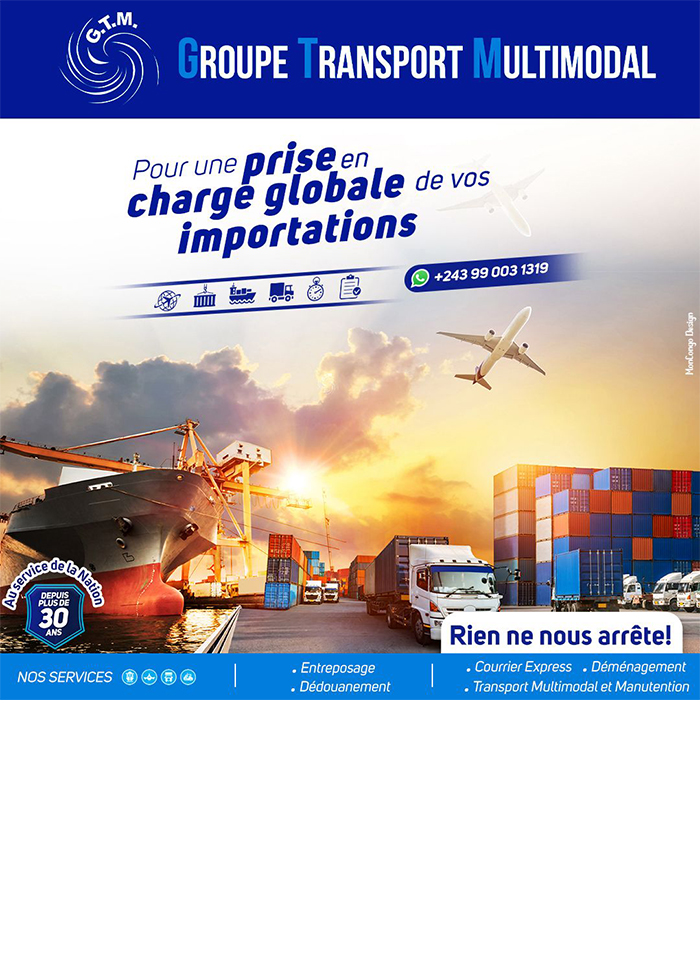 GROUPE TRANSPORT MULTIMODAL (G.T.M.) – Transport - Partenaire - Cargo - Kinshasa – RD Congo - MonCongo