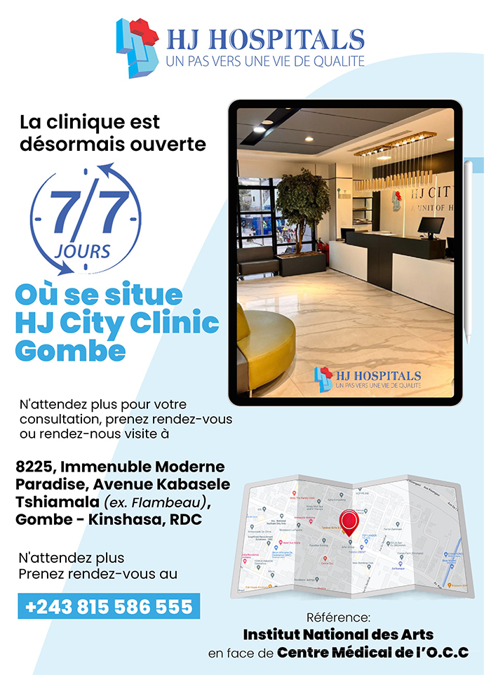 HJ Hospitals - Santé - hopital - Soins - Kinshasa - RD Congo – MonCongo