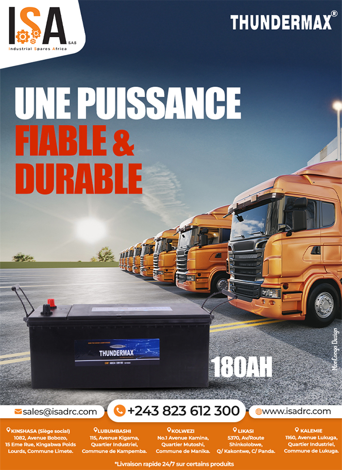 ISA- Kinshasa – Lubrifiants- Lubricants - Engine Oil - RDC