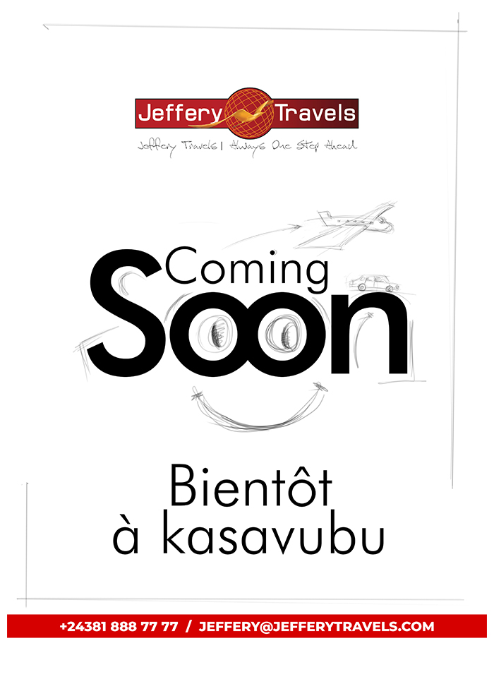 JEFFERY TRAVELS – Voyage - Billet d'avion - Kinshasa - RD Congo – MonCongo