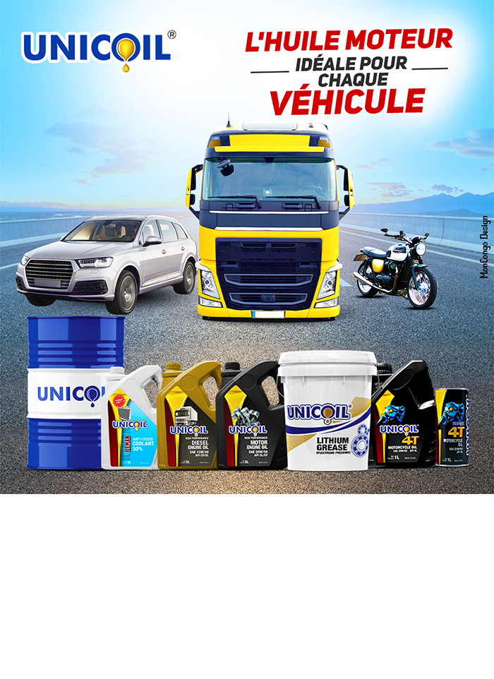 Unicoil Kinshasa Lubrifiants Lubricants Engine Oil RDC