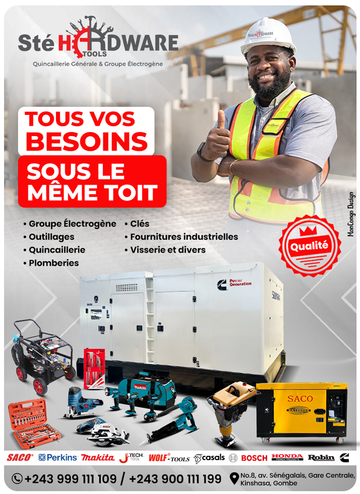 STE Metro Sarl - outils et accessoires de construction - Kinshasa - RD Congo - MonCongo